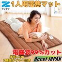 電熱マット ブラウン タイマー付 ZMT-75CT 電磁波カット 一人用 電気マット ホットマット ミニ 持ち運び ホットカーペット ゼンケン 電気毛布 敷き ベット リビング 送料無料 【メーカー直送:目安納期 3日~1週間前後】(2)