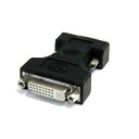DVI - VGA変換コネクタ アダプタ ブラック DVI-I(29ピン) メス - D-Sub 15ピン(アナログRGB) オス 送料無料 スターテック Startech 全使用期間保証