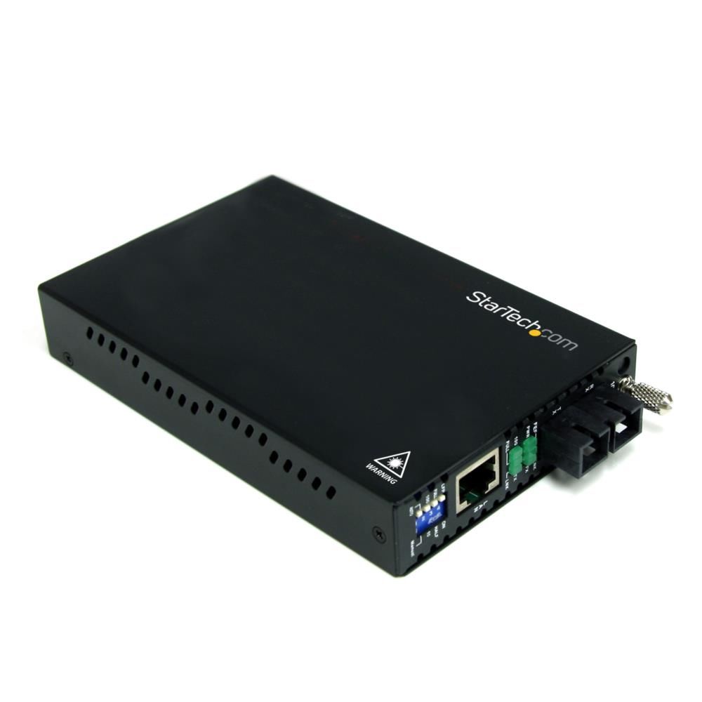 イーサネット光メディアコンバータ Ethernet(10Base-T 100Base-TX) - 光ファイバ(100BASEーFX) マルチモード 最大2km延長 RJ-45(メス) - 光ファイバ SCデュプレックス(メス) 送料無料 スターテック Startech 2年保証