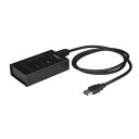 4ポートUSBハブ 金属ケース USB-A - 3x USB-A 1x USB-C USB 3.1 Gen 1(5Gbps) 産業用USBハブ 送料無料 スター...