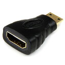 HDMI - ミニHDMI変換アダプタ HDMI メス - mini HDMI オス mini HDMI対応カメラをフルHD対応テレビやモニターと接続 送料無料 スターテック Startech 全使用期間保証