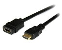 2m HDMI延長ケーブル ウルトラHD 4k x 2k対応 HDMI(19ピン) オス - HDMI(19ピン) メス 延長コード 送料無料 スターテック Startech 全使用期間保証