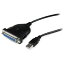 1.8m USB-ѥ(D-Sub 25ԥ) ץѴ֥ USB A(4ԥ)-DB25 25ԥ(IEEE1284 ̵ ƥå Startech 2ǯݾ