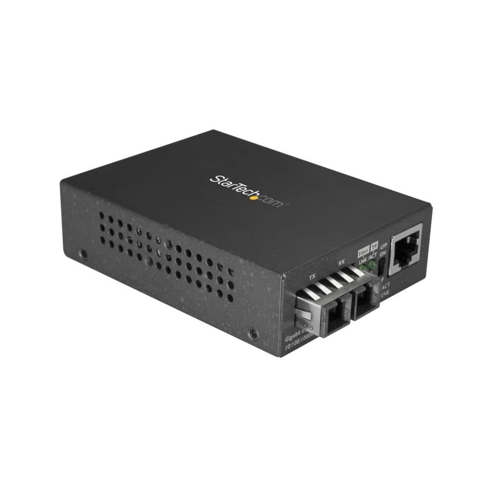 Gigabit対応光メディアコンバータ 1000Base-LX 2芯SC端子 シングルモード(2芯) 最大10km ギガビット対応光メディアコンバータ 光 - LAN変換器 スターテック StarTech.com 2年保証