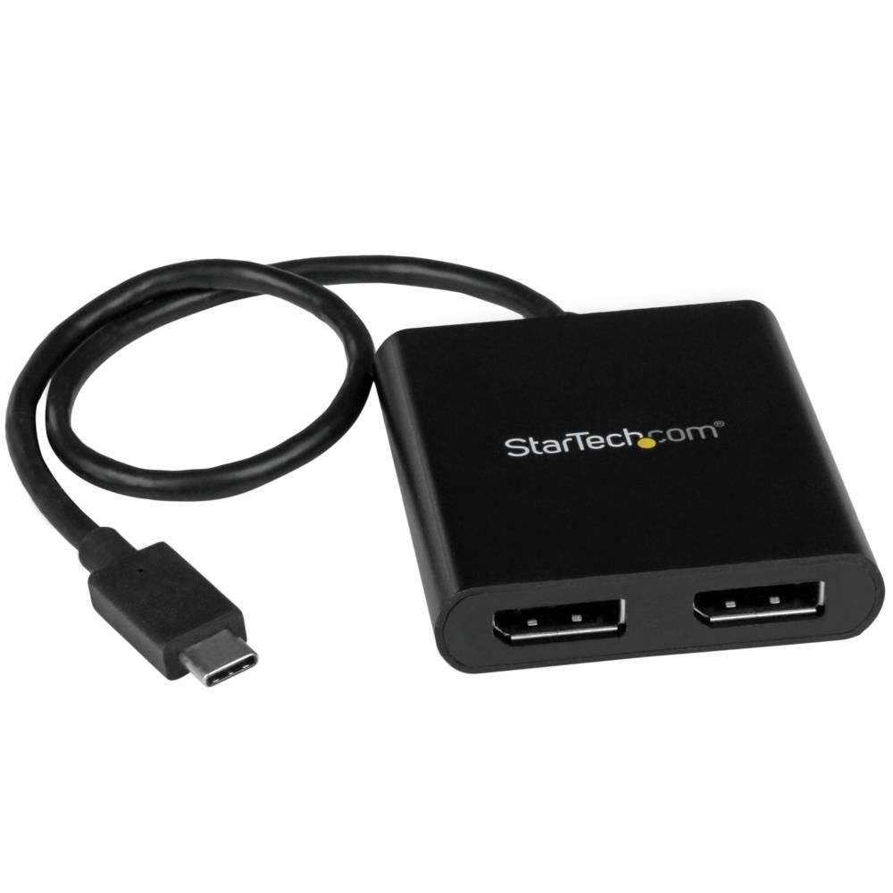 USB-C-DisplayPortޥ˥ץ 2ݡMSTϥ 4K 30Hzб USB Type-C()-2x ǥץ쥤ݡ(᥹)WindowsΤб ƥå StarTech.com 3ǯݾ