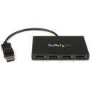 4ポートMSTハブ DisplayPort - 4x DisplayPort マルチモニタースプリッタ 4K対応 ディスプレイポート(オス) - 4ポート ディスプレイポート(メス) Windowsのみ対応 スターテック StarTech.com 3年保証(2)