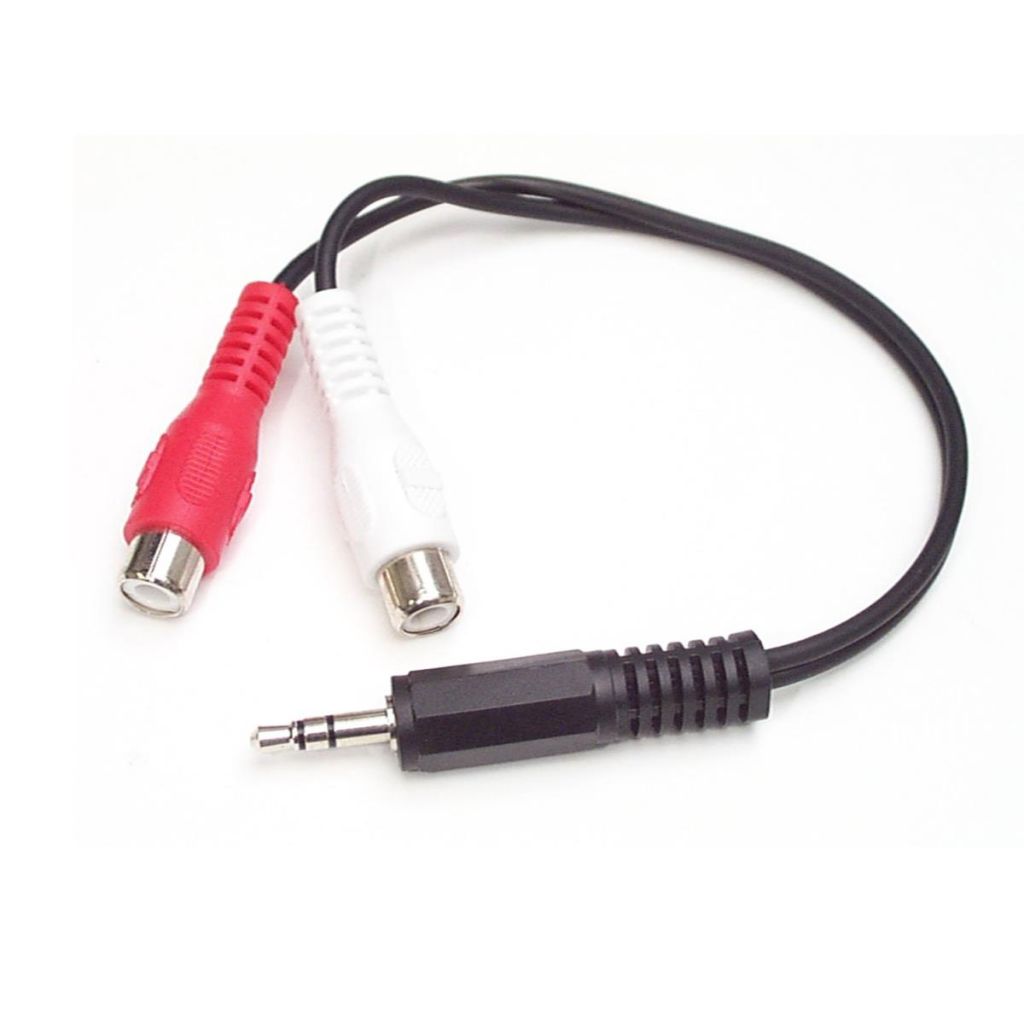 15cm ステレオオーディオケーブル 3.5mmステレオミニプラグ(オス) - 2x RCAジャック(メス) スターテック StarTech.com 全使用期間保証