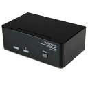 2ポート デュアルDVIディスプレイ対応USB接続KVMスイッチ PC...(2)