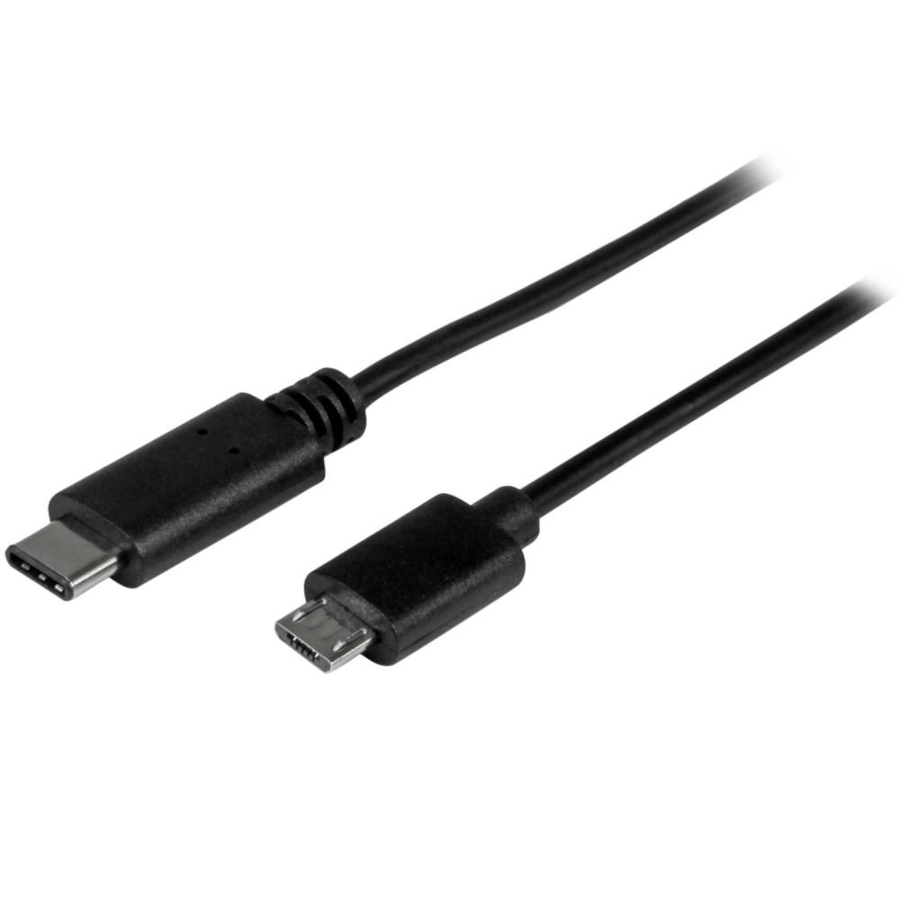 1m USB 2.0ケーブル USB Micro-B オス (5ピン) - USB Type-C オス (24ピン) リバーシブルデザイン USB 2.0 480Mbps スターテック StarTech.com 全使用期間保証