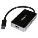 USB 3.0-HDMI変換アダプタ(USBポート x1付き) 外付けディスプレイ増設アダプタ USB 3.0 A(オス)-HDMI(メス) 1920x1200 1080p スターテック StarTech.com 2年保証(2)