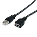 91cm ブラック USB 2.0延長ケーブル USB A オス - USB A メス High Speed USB 2.0 480Mbps対応 USB 1.1との下位互換性 スターテック StarTech.com 全使用期間保証