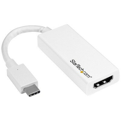 USB-C - HDMIѴץ ۥ磻 4K 60Hzб USB Type-C()-HDMI(᥹) ̵ ƥå Startech 3ǯݾ