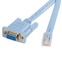 1.8m RJ45-DB9 Ciscoコンソールケーブル RJ45 オスーD-Sub 9ピン メス シスコルータ用ケーブル 送料無料 スターテック Startech 全使用期間保証