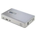 【3年保証】 USB Type-C ドッキングステーション/DisplayPort 4K30HzまたはVGA対応/65W USB PD/4ポート USB 3.1...