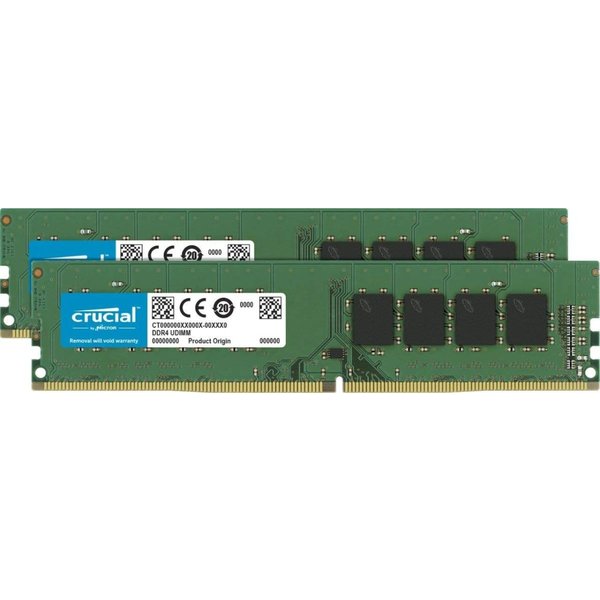  デスクトップパソコン 増設メモリ crucial 32GB Kit (16GBx2) DDR4 2400 MT/s (PC4-19200) CL17 DR x8 Unbuffered DIMM 288pin デスクトップPC  おすすめ クルーシャル