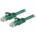 LANケーブル cat6 15m グリーン ツメ折れ防止RJ45コネクタ Cat6 UTPギガビットイーサネットケーブル スターテック StarTech.com 全使用期間保証