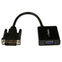 DVI-D - VGAアクティブ変換アダプタ フォーマットコンバータ DVI-D オス - VGA D-Sub15ピン メス USBバスパワー対応 1920x1200 ブラック 送料無料 スターテック Startech 3年保証