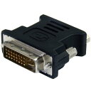 DVI-VGA変換アダプタ DVI-I (29ピン) オス-VGA (D-Sub15ピン) メス 変換コネクタ ブラック 送料無料 スターテック Startec...