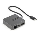 USB-C接続マルチアダプタ USB 3.1 Gen 2 Type-C対応マルチハブ 4K HDMI 1080p VGA 10Gbps対応USB-A&USB-Cポート ギガビット有線LAN Thunderbolt 3対応 送料無料 スターテック Startech 3年保証