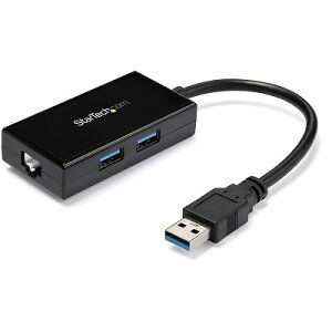 USB 3.0 - ӥåȥͥåͭLANץ USBϥ(2ݡ)¢ 10 100 1000MbpsбNIC ͥƥ֥ɥ饤б(WindowsMacChrome OS) ̵ ƥå Startech 2ǯݾ