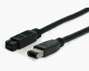 【全使用期間保証】 1.8m FireWire800 - FireWire400 (9ピン-6ピン)ケーブル IEEE1394(オス) - IEEE1394b(オス)スターテック Startech 送料無料