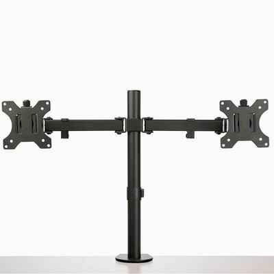 【1年保証】 液晶モニターアーム 横型2面対応 多関節アーム スチール製 VESA規格32...