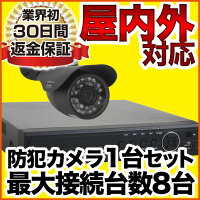 屋外設置防犯カメラ1台録画機セット夜間撮影スマホ遠隔監視対応1000GB家庭事務所設置の防犯モーションセンサーiPhoneipad【防水暗視広角高解像度同機能機種最安値】防犯カメラSET-M202SA-1