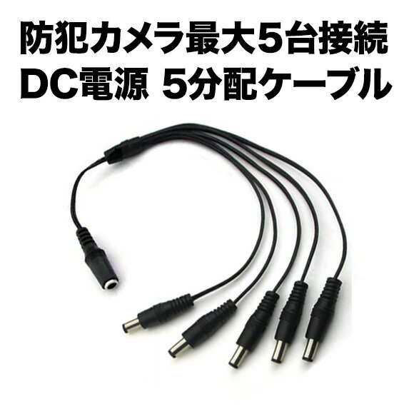 樂天商城 - 防犯カメラ DC電源 5分配 ケーブル