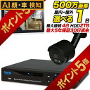 【今だけ楽天ポイント5倍!7/28まで】AI搭載 防犯カメラセット マイク内蔵 集音 録画機能付き 防犯カメラ/監視カメラ 屋内/屋外を選択 500万画素 1台...