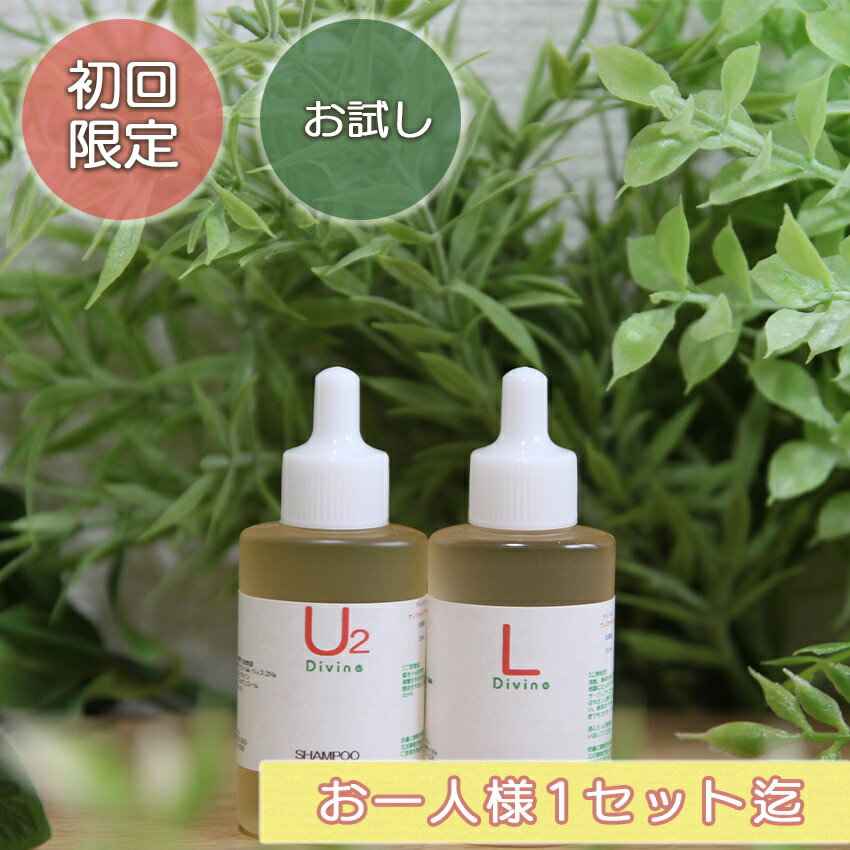 《初回限定 お試し 121円》抜け毛予防 薄毛予防 かゆみ ディバイン ナノ シャンプーU2 ローション 20ml【ノンシリコンシャンプー オーガニックシャンプー スカルプシャンプー クレンジングシャンプー シャンプー お試し おためし セット 美容室専売 かゆみ ふけ 抜け毛】