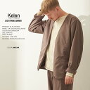 50 OFF KELEN ケレン T/R COLLARLESS JACKET カラーレスジャケット