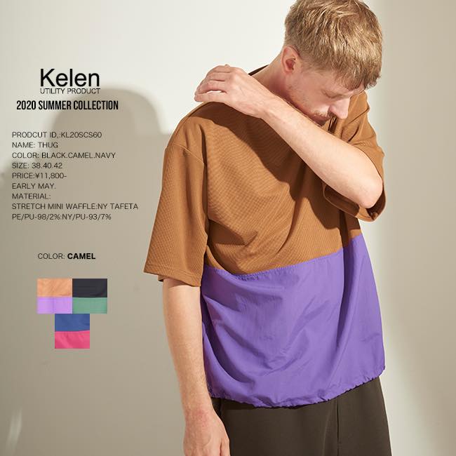 50%OFF KELEN ケレン BICOLOR SWITCH TOP THUG S/Sカットソー 半袖