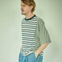 50%OFF KELEN P HENRY BORDER SWITCH DOLMAN TEE S/S TOP S/SJbg\[ 