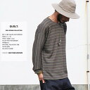 50%OFF クオルト quolt ブランド GAUZE KNIT BORDER 長袖 ボーダーカットソー