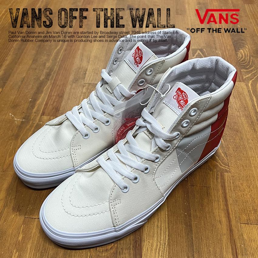 VANS ヴァンズ SK8-Hi MOCA LOGO MARSHMALLOW ハイカット バンズ スニーカー 靴 メンズ