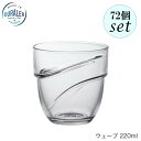 DURALEX デュラレックス ウェーブ 220ml 72個セットフランス製 スタッキング可