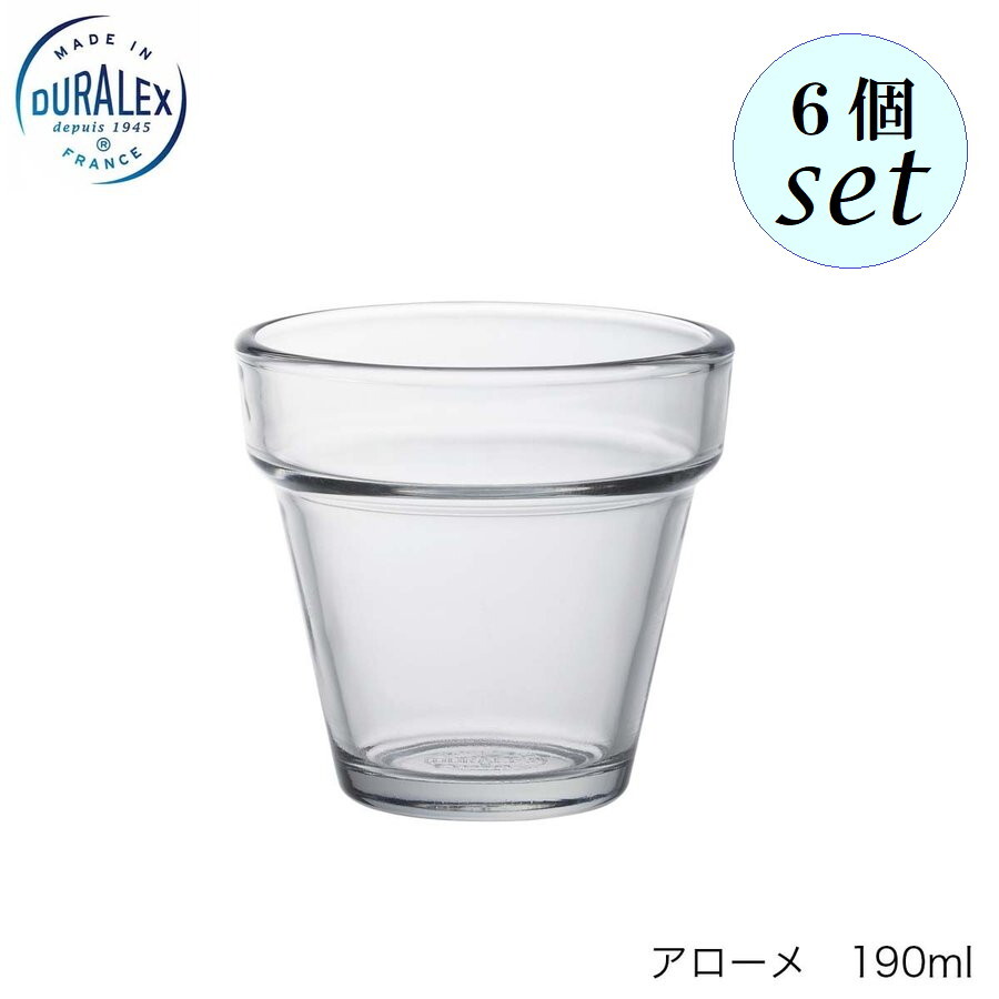 DURALEX �ǥ���å��� �������� 190ml 6�ĥ��å� �ե���� �����å��󥰲�