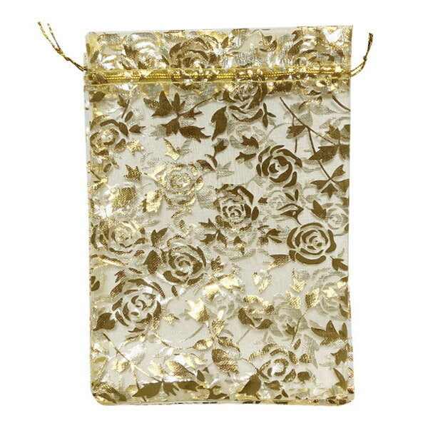 【配送料別】ラッピング ラッピング袋 袋 18.5cm×12.8cm バラ柄 キラキラ ゴールド ギフト包装 祝い プレゼント ギフト 誕生日 バースデー 母の...