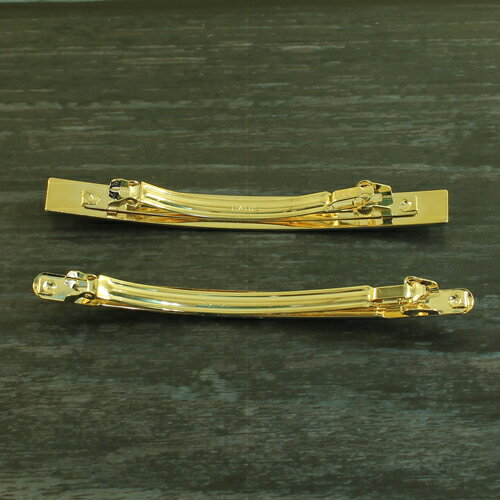 営業日昼12時まで当日発送！ メタル ゴールド 細 バレッタ ヘアアクセサリー ヘアアクセ クレセント クレッセント 結婚式 お呼ばれ パーティー パーティ 三日月　ゴールド グッズ ボリューム ヘアアレンジ アンティーク スクエア バレンタイン格安通販　バレンタイン　人気　ランキング