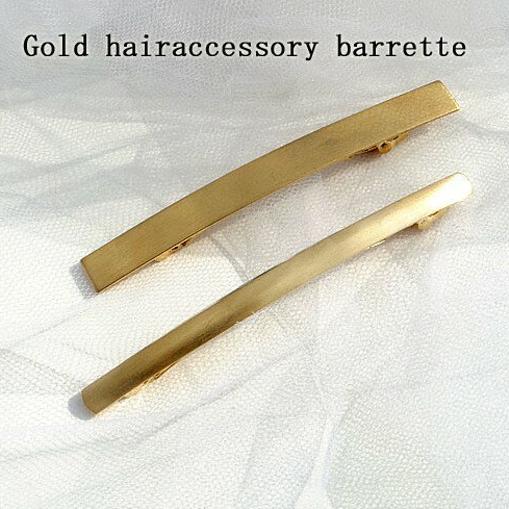 営業日昼12時まで当日発送！ メタル ゴールド 細 バレッタ ヘアアクセサリー ヘアアクセ クレセント クレッセント 結婚式 お呼ばれ パーティー パーティ 三日月　ゴールド グッズ ボリューム ヘアアレンジ アンティーク スクエア バレンタイン格安通販　バレンタイン　人気　ランキング