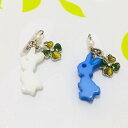 四つ葉のクローバーうさぎ ラビット マクピン マスクアクセサリー ワンポイント