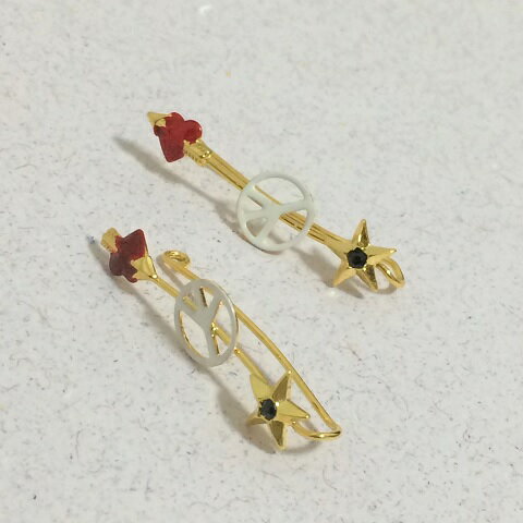 PEACE ピース イヤジュエリー イヤクリップ イヤリング(4)