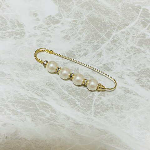 パールロンデルショールピン アクセサリー ブローチ ピン スカーフ留め