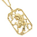 【4時間限定★14%OFFクーポン】喜平ネックレス メンズ K18 18K 18金 虎 タイガー 徳力 10g 50cm 喜平ネックレス付き ゴールド メンズチ...