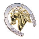 ペンダントトップ メンズ 18金 K18 18K プラチナ ダイヤモンド メンズペンダントヘッド 馬蹄 ホースシュー 馬モチーフ ゴールド Pt950 コンビカ...