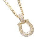 【ポイント10倍】喜平 ネックレス 18金 メンズ K18 18K メンズネックレス ダイヤモンド 馬蹄 ホースシュー ペンダント 徳力 10g 50cm 喜平...