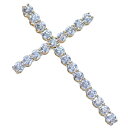 【GW期間限定-ポイント10倍!】ペンダントトップ メンズ 18金 K18 18K ダイヤモンド 5カラット クロス メンズペンダントヘッド ゴールド 十字架 ...