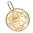 【01:59まで★10%OFFクーポン】ペンダントトップ メンズ 18金 K18 18K メンズペンダントトップ サファイア 雷神 ペンダントヘッド イエローゴ...