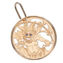 【01:59まで★10%OFFクーポン】ペンダントトップ メンズ 18金 K18 18KPG メンズペンダントトップ サファイア 雷神 ペンダントヘッド ピンク...