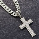 【GW期間限定-ポイント10倍!】喜平 ネックレス 18金 K18 18KWG メンズ 十字架 クロスペンダントトップ セット ダイヤモンド ホワイトゴールド ...